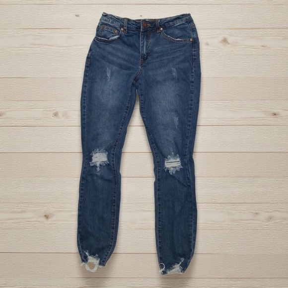 TOBI DENIM Denim - SALE!!! Tobi Denim Blue Denim Great Condition Distressed/Destroyed Jeans Sz. 26